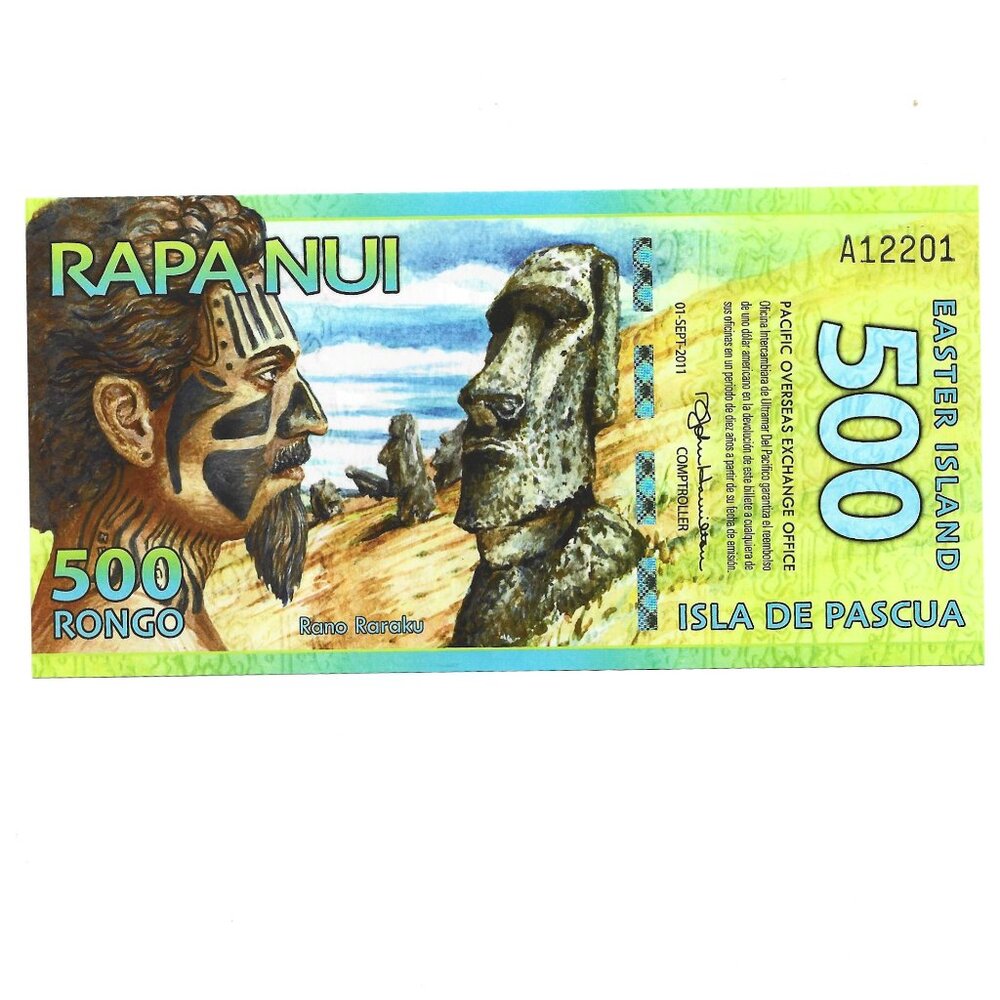 2011 Easter Island 500 Rongo Banknote [b7] - Picture 2 of 2
